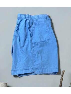 Women Sonoma Blue Cotton Blend Walking Shorts Sz 2X